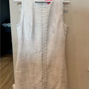 Lilly Pulitzer White Textured Mini Dress